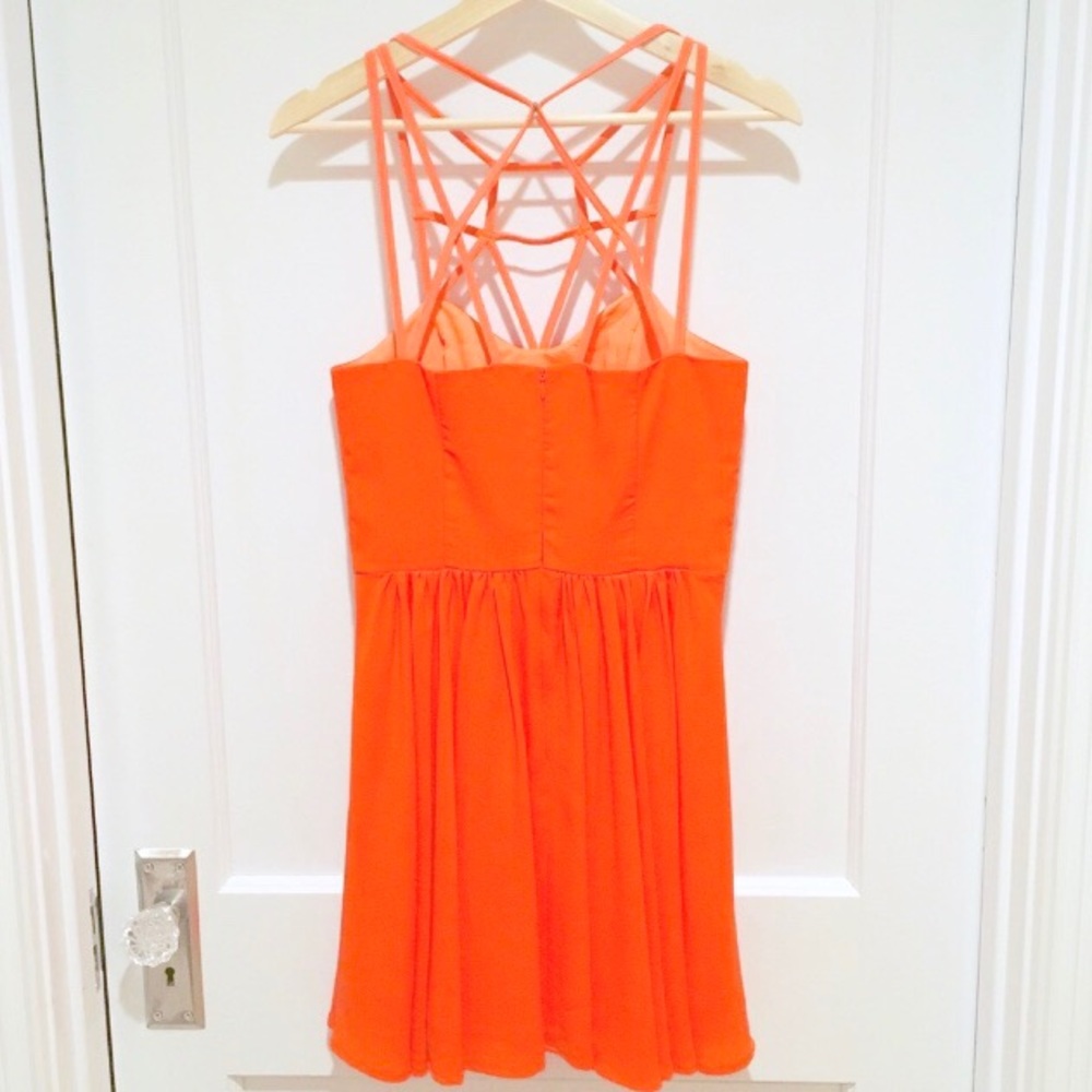 ⭐️ Keepsake the Label Start Over Dress Flame Orange S